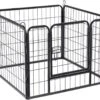 ACAZA Hondenren In 4 Panelen - Hondenkennel - Met Deur - 60 Cm Hoog - Zwart -Huisdier Verkoop 1200x928 3