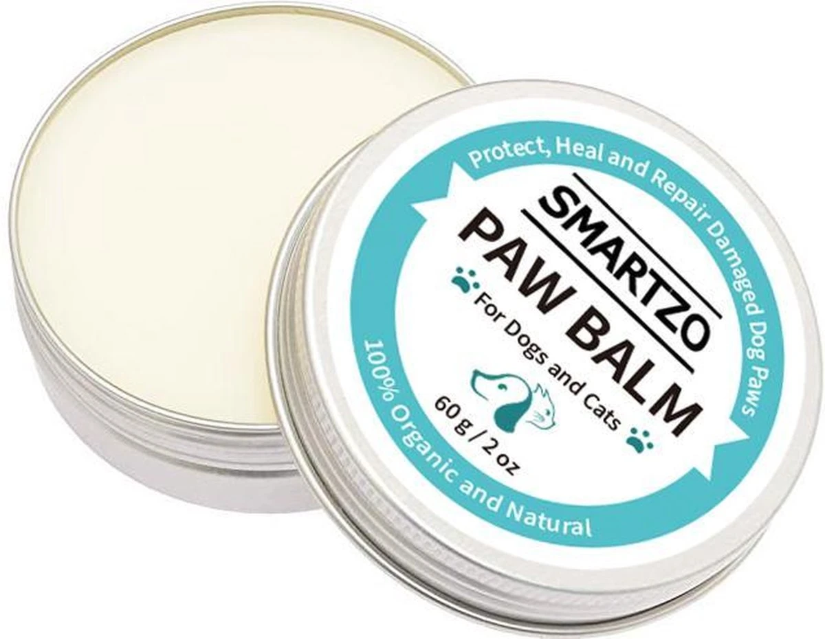 Poot Balsem – Neus Balsem - Huisdieren – Dieren – Poot Verzorging / Neus Verzorging – Verzorging Droge En Gebarsten Poten – Snelwerkende Formule - Hydraterend – Bio Balm - Potenbalsem - Neusbalsem - 60 Gram 3 Poot Balsem – Neus Balsem - Huisdieren – Dieren – Poot Verzorging / Neus Verzorging – Verzorging Droge En Gebarsten Poten – Snelwerkende Formule - Hydraterend – Bio Balm - Potenbalsem - Neusbalsem - 60 Gram