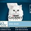 Gourmet Perle Duo – Kattenvoer Natvoer - Met Zalm En Koolvis, Zalm En Witvis, Zeevis En Tonijn, Sardine En Tonijn – 48 X 85 Gr -Huisdier Verkoop 1200x942 13