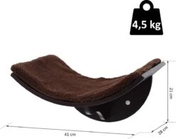 Merkloos Paws And Claws - Cat Shelf – Hangmat Kat – Kattenplank - Kattenbed - Wasbaar – Wandmontage – MDF - Bruin -Huisdier Verkoop 1200x946 7