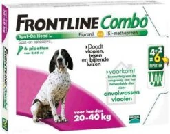 Frontline Combo - L: Van 20 Tot 40 Kg - Anti Vlooienmiddel En Tekenmiddel - Hond - 3 Pipetten -Huisdier Verkoop 1200x950 3