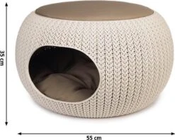 Curver Cozy Pet Home - Kattenmand - Crème - Ø 55 Cm -Huisdier Verkoop 1200x958 10