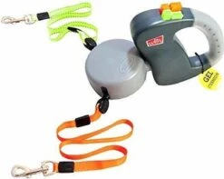 Wigzi Dual Doggie 2.0 Voor Twee Honden - Hondenriem - Grijs - 3m - <22 Kg (per Hond) -Huisdier Verkoop 1200x958