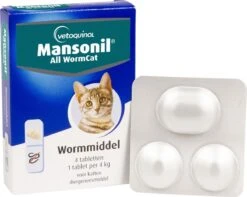 Mansonil All Worm Cat Ontworming - Kat - 4 Tabletten 16 Mansonil All Worm Cat Ontworming - Kat - 4 Tabletten -Huisdier Verkoop 1200x958 9