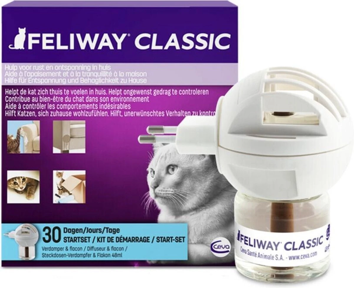 Feliway Classic - Startset - 1 Verdamper + 1 Vulling 48ml - Anti-stress Voor Kat 3 Feliway Classic - Startset - 1 Verdamper + 1 Vulling 48ml - Anti-stress Voor Kat
