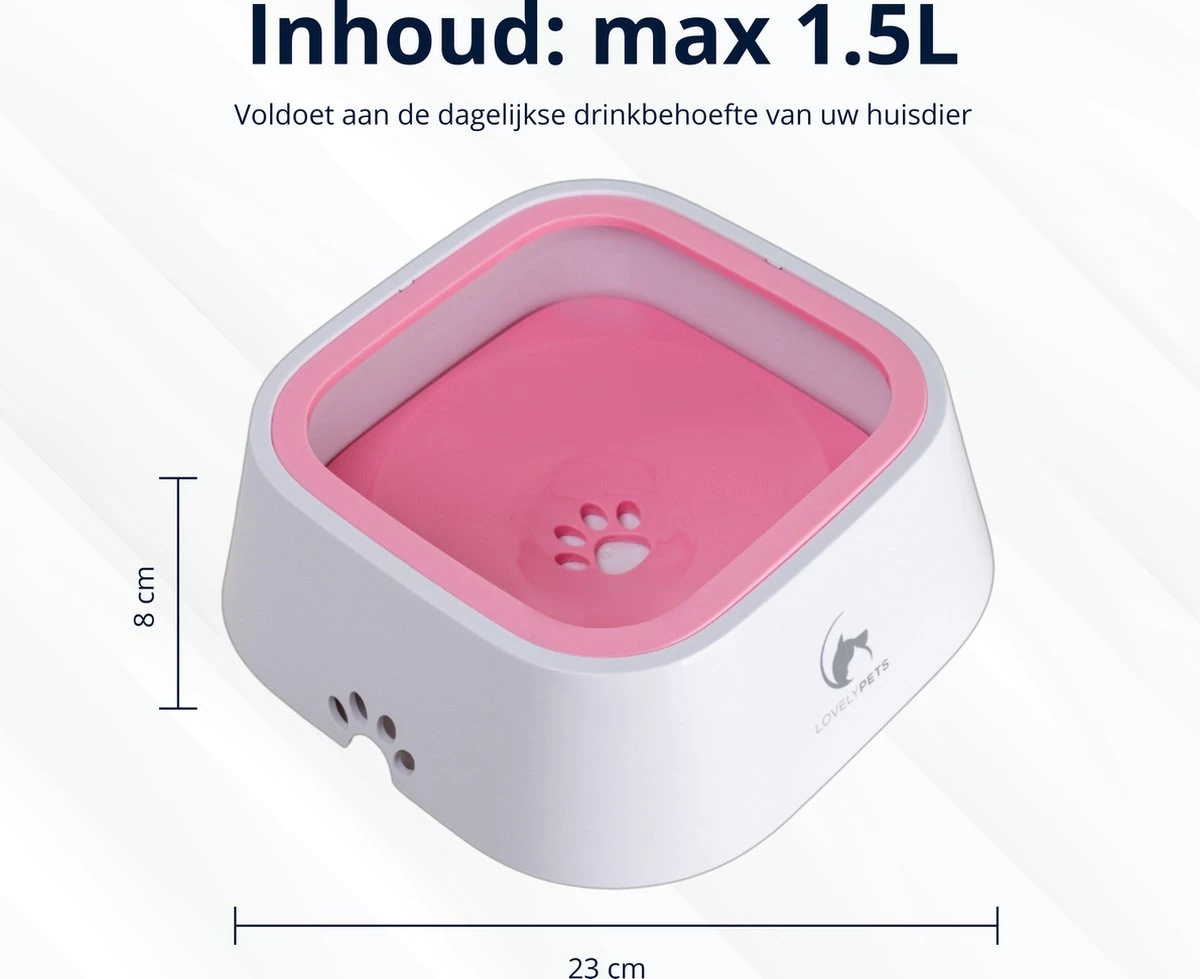 Lovely Pets - Drinkbak Hond - Drinkbak Voor Honden - Waterbak - Anti Knoei - Verminderd Slobberen - Onderweg - Hond - Drinkbak - Huisdier - Water Bowl - Roadrefresher - LARGE - Roze 19 Lovely Pets - Drinkbak Hond - Drinkbak Voor Honden - Waterbak - Anti Knoei - Verminderd Slobberen - Onderweg - Hond - Drinkbak - Huisdier - Water Bowl - Roadrefresher - LARGE - Roze - Afbeelding 17