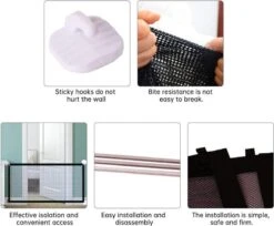 Merkloos ACE Pets – Oprolbaar Hondenrek Voor Binnen - Traphekje Hond Zonder Boren - Veiligheidshek Deurhekje - 180 X 72 Cm - Zwart 16 Merkloos ACE Pets – Oprolbaar Hondenrek Voor Binnen - Traphekje Hond Zonder Boren - Veiligheidshek Deurhekje - 180 X 72 Cm - Zwart -Huisdier Verkoop 1200x992 1