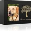 Merkloos Luxe Huisdier Urn - Unieke Urn - Met Fotolijstje - Urn Voor Huisdier - Met Levensboom En Frame - Crematie - Honden Urn - Katten Urn