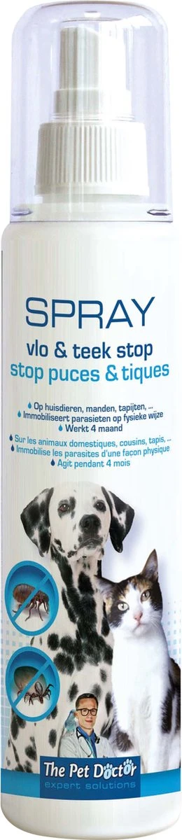 BSI The Pet Doctor - Vlo En Teek Stop Spray - Honden - Dierenverzorging - Voor De Afweer Van Teken, Vlooien En Andere Insecten Bij Honden En Katten - 200 Ml 5 BSI The Pet Doctor - Vlo En Teek Stop Spray - Honden - Dierenverzorging - Voor De Afweer Van Teken, Vlooien En Andere Insecten Bij Honden En Katten - 200 Ml - Afbeelding 3