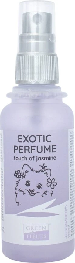 Hondenparfum Spray In 4 Geuren - Greenfields - Alchoholvrije En PH Neutrale Formule Tegen Onaangename Geurtjes - 50ml - Exotic -Huisdier Verkoop 345x1200