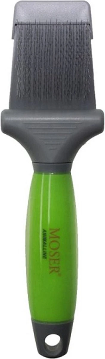 Moser Premium Slicker Borstel - Hondenvachtborstel - Groen Grijs 8 Moser Premium Slicker Borstel - Hondenvachtborstel - Groen Grijs - Afbeelding 6