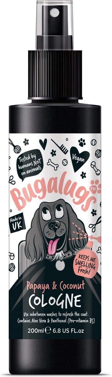 Bugalugs - Vachtverzorging Hond - Papaya & Coconut Hondenparfum - Alle Huidtypes - Dierproefvrij - Vegan - 200 Ml 3 Bugalugs - Vachtverzorging Hond - Papaya & Coconut Hondenparfum - Alle Huidtypes - Dierproefvrij - Vegan - 200 Ml
