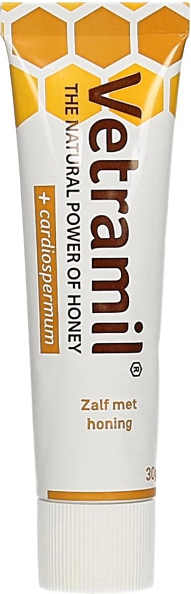 Vetramil Huid & Vacht Supplement Honingzalf Pot Met Cardiospermum - 180 Gr 5 Vetramil Huid & Vacht Supplement Honingzalf Pot Met Cardiospermum - 180 Gr - Afbeelding 3