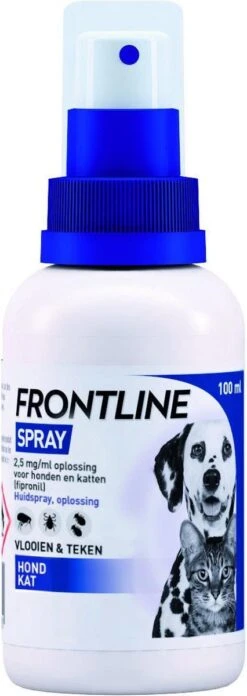 Frontline Spray Anti Vlooienmiddel En Tekenmiddel - Hond En Kat - 100 Ml -Huisdier Verkoop 426x1200