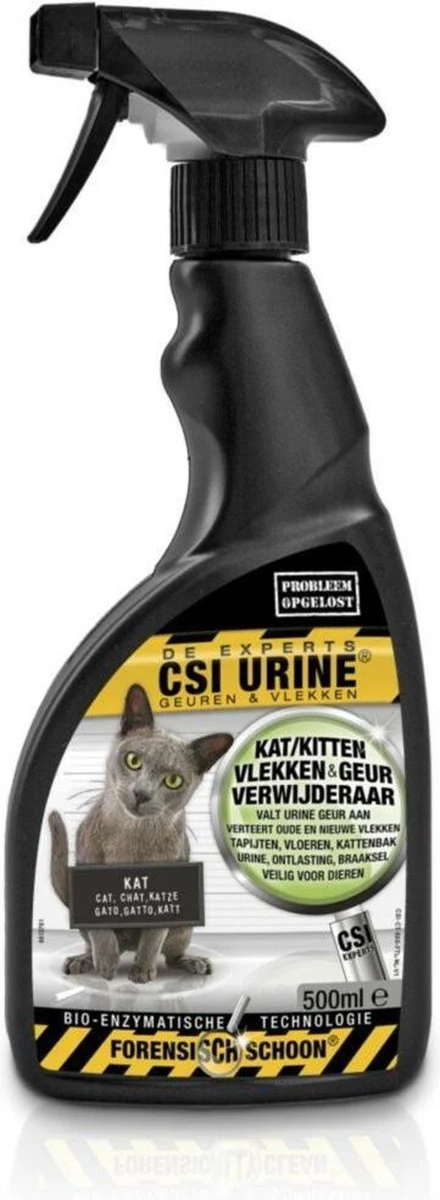 CSI Urine Vlek En Geurspray Kitten En Kat 500 Ml 3 CSI Urine Vlek En Geurspray Kitten En Kat 500 Ml