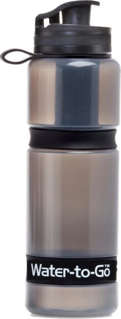 Merkloos WatertoGo Drinkfles Active Waterfles Met Filter Zwart - 75cl – BPA Vrij