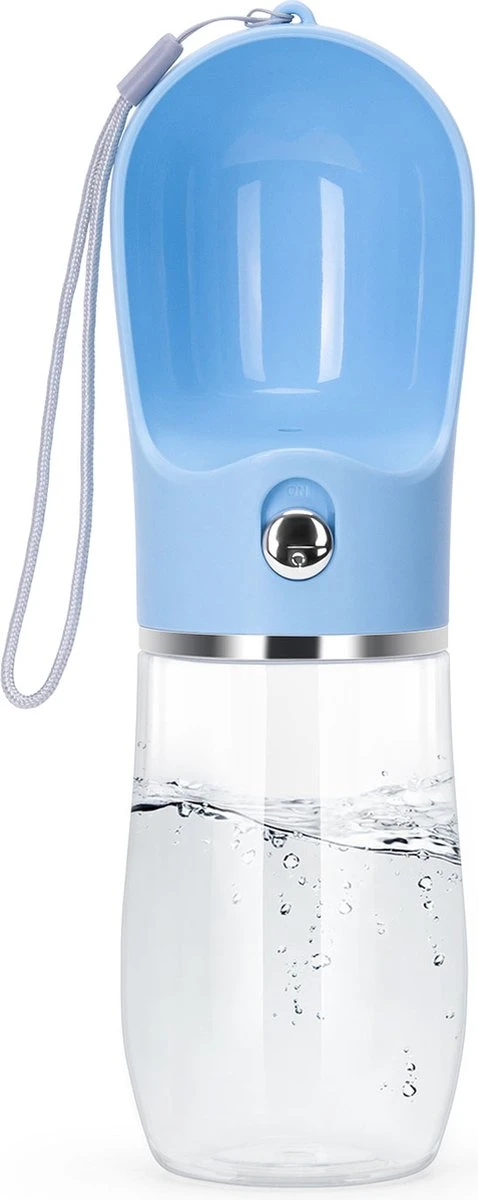 Nobleza 43B4B - Honden Waterfles - 380ml - Honden Bidon - Honden Drinkfles - Blauw 3 Nobleza 43B4B - Honden Waterfles - 380ml - Honden Bidon - Honden Drinkfles - Blauw