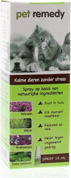 Pet Remedy Spray Inhoud - Antistressmiddel - 15 Ml 15 Pet Remedy Spray Inhoud - Antistressmiddel - 15 Ml -Huisdier Verkoop 482x1200 2