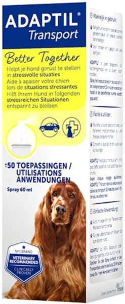 Adaptil Antistressmiddel - Transport Spray Hond - 60 Ml 21 Adaptil Antistressmiddel - Transport Spray Hond - 60 Ml -Huisdier Verkoop 493x1200 1