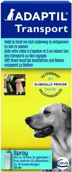 Adaptil Antistressmiddel - Transport Spray Hond - 20 Ml -Huisdier Verkoop 500x1200 1