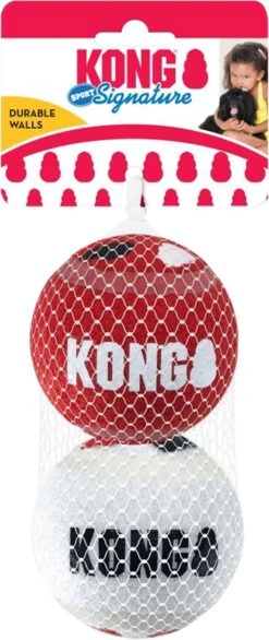 KONG Signature Speelballen L - Steviger Dan Tennisballen - Niet Schurend Materiaal - Speelbal Voor Honden - 2 Stuks -Huisdier Verkoop 506x1200 3