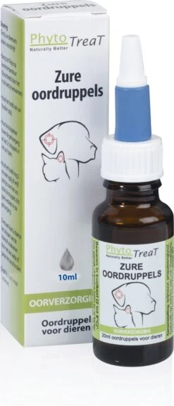 Phytotreat Zure Oordruppels (Hond-Kat) - 10 Ml