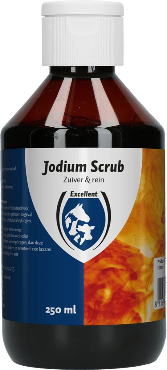Excellent Jodium Scrub - Verzorgingsproduct Voor Het Zuiveren En Reinigen Van De Huid - Geschikt Voor Dieren - 250 Ml 3 Excellent Jodium Scrub - Verzorgingsproduct Voor Het Zuiveren En Reinigen Van De Huid - Geschikt Voor Dieren - 250 Ml