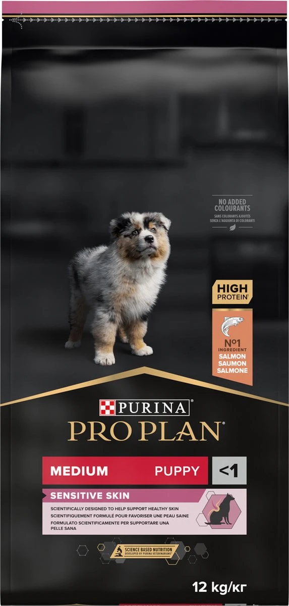 Pro Plan Medium Puppy Sensitive Skin - Honden Droogvoer - Zalm - 12 Kg 18 Pro Plan Medium Puppy Sensitive Skin - Honden Droogvoer - Zalm - 12 Kg - Afbeelding 16