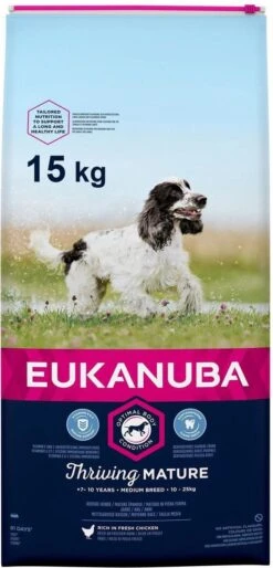 Eukanuba Dog Mature & Senior - Medium Breed - Kip - Hondenvoer - 15 Kg -Huisdier Verkoop 577x1200 2