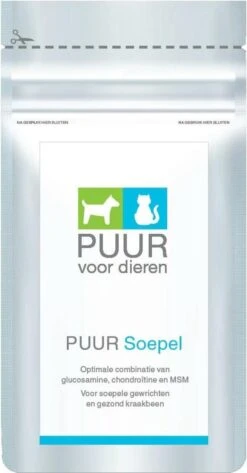 Puur Soepel - Glucosamine - Chondroitine - MSM - Gewrichtsklachten Hond - 90 Capsules