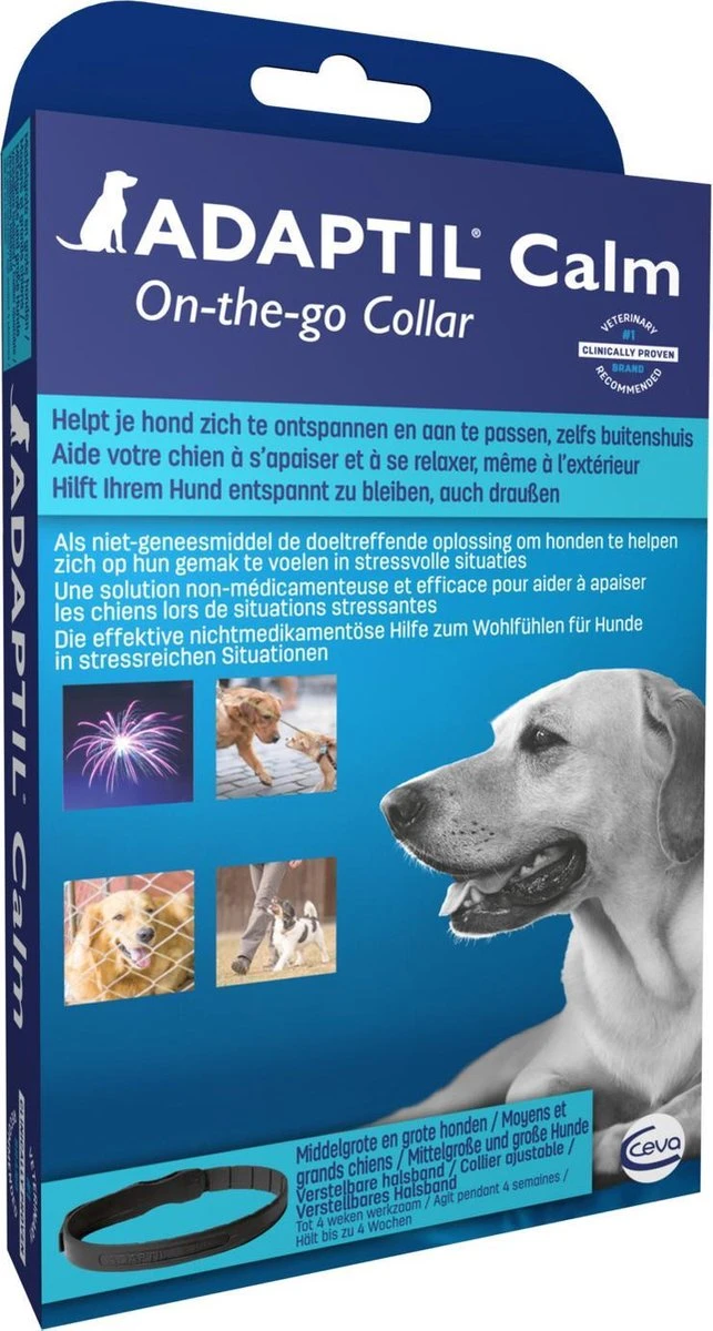 Adaptil Calm Halsband - M/L - 70 Cm - Anti-stress Halsband Voor Honden 8 Adaptil Calm Halsband - M/L - 70 Cm - Anti-stress Halsband Voor Honden - Afbeelding 6