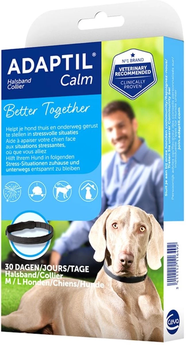 Adaptil Calm Halsband - M/L - 70 Cm - Anti-stress Halsband Voor Honden 9 Adaptil Calm Halsband - M/L - 70 Cm - Anti-stress Halsband Voor Honden - Afbeelding 7