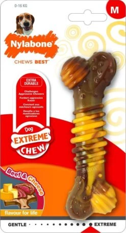 Nylabone Extreme Kauwbot Textuur Met Rund- En Kaassmaak -Huisdier Verkoop 649x1200 4