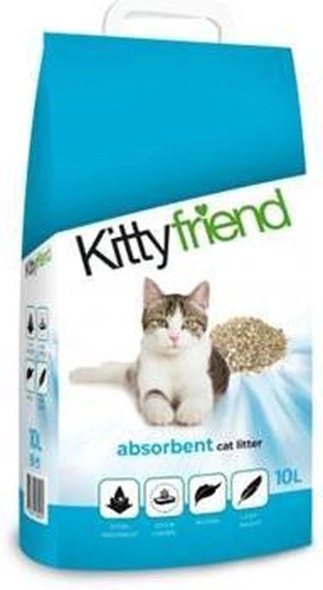 Kitty Friend Kattenbakvulling Absorbent 30 L 4 Kitty Friend Kattenbakvulling Absorbent 30 L - Afbeelding 2