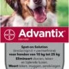 Bayer Advantix Spot On 250 Anti Vlooien En Teken Druppels Hond 10 - 25 Kg 4 Pipetten -Huisdier Verkoop 665x1200