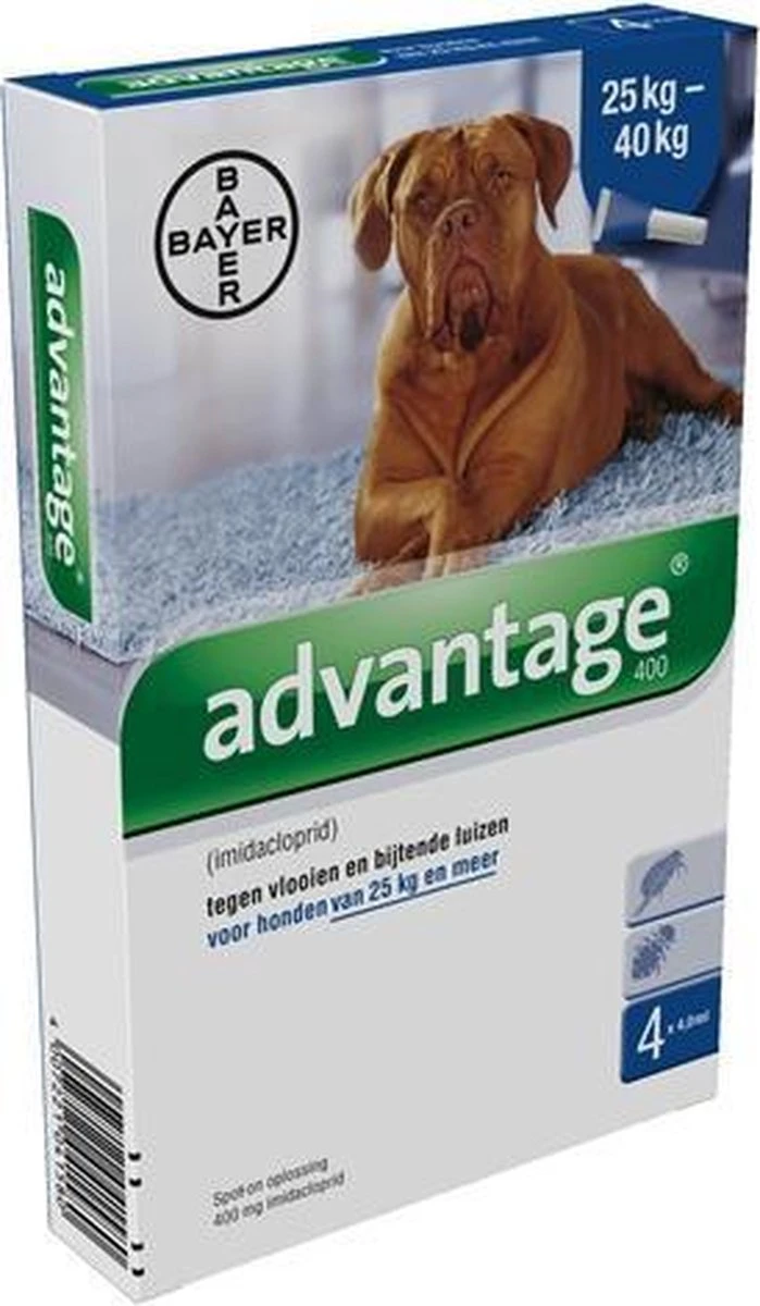 Bayer Advantage 100 Hond 4-10 Kg - 4 Pipetten à 1,0 Ml 15 Bayer Advantage 100 Hond 4-10 Kg - 4 Pipetten à 1,0 Ml - Afbeelding 13