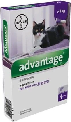 Bayer Advantage 40 Tegen Vlooien - <4kg - 4 X 0,4 Ml - Adult 40 Bayer Advantage 40 Tegen Vlooien - <4kg - 4 X 0,4 Ml - Adult -Huisdier Verkoop 701x1200 1