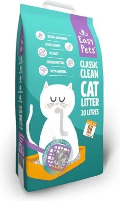 Easypets Classic Clean Kattenbakvulling 20L - Klontvormend Kattengrit - Geur Bescherming 6 Easypets Classic Clean Kattenbakvulling 20L - Klontvormend Kattengrit - Geur Bescherming -Huisdier Verkoop 716x1200 2