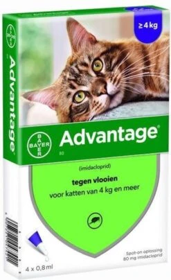 Bayer Anti Vlooienmiddel Advantage 80 > 4 Kg - 4 X 0,8 Ml 36 Bayer Anti Vlooienmiddel Advantage 80 > 4 Kg - 4 X 0,8 Ml -Huisdier Verkoop 733x1200 4