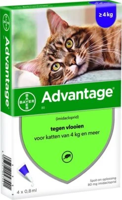 Bayer Anti Vlooienmiddel Advantage 80 > 4 Kg - 4 X 0,8 Ml 33 Bayer Anti Vlooienmiddel Advantage 80 > 4 Kg - 4 X 0,8 Ml -Huisdier Verkoop 734x1200 2
