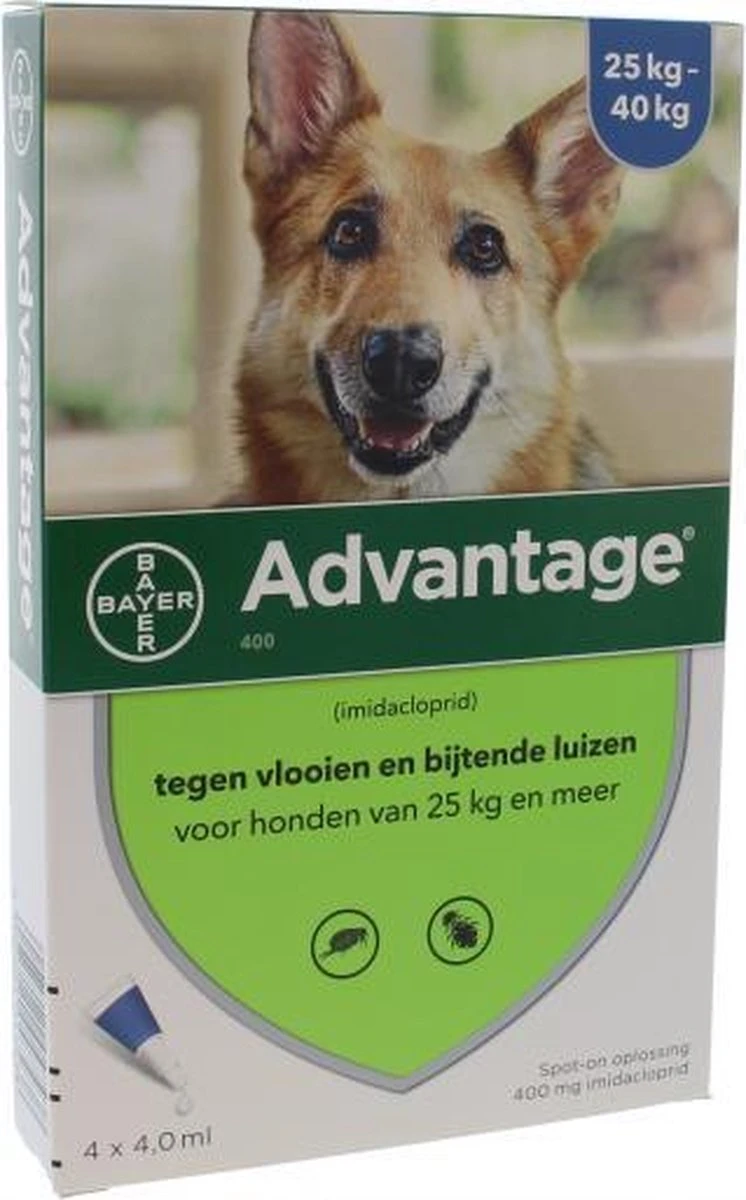 Bayer Advantage 100 Hond 4-10 Kg - 4 Pipetten à 1,0 Ml 13 Bayer Advantage 100 Hond 4-10 Kg - 4 Pipetten à 1,0 Ml - Afbeelding 11