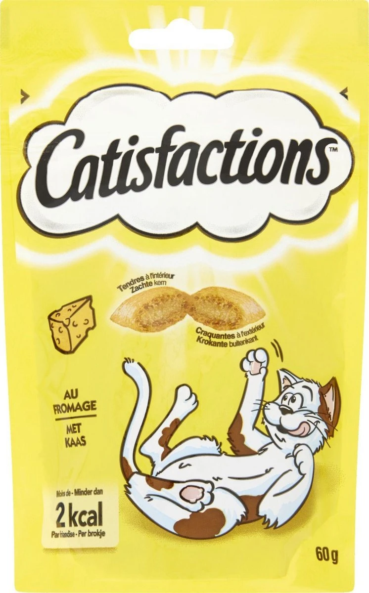 Catisfactions Kattensnoepjes - Kaas - Kattensnack - 60 G - 1 Zakje 9 Catisfactions Kattensnoepjes - Kaas - Kattensnack - 60 G - 1 Zakje - Afbeelding 7