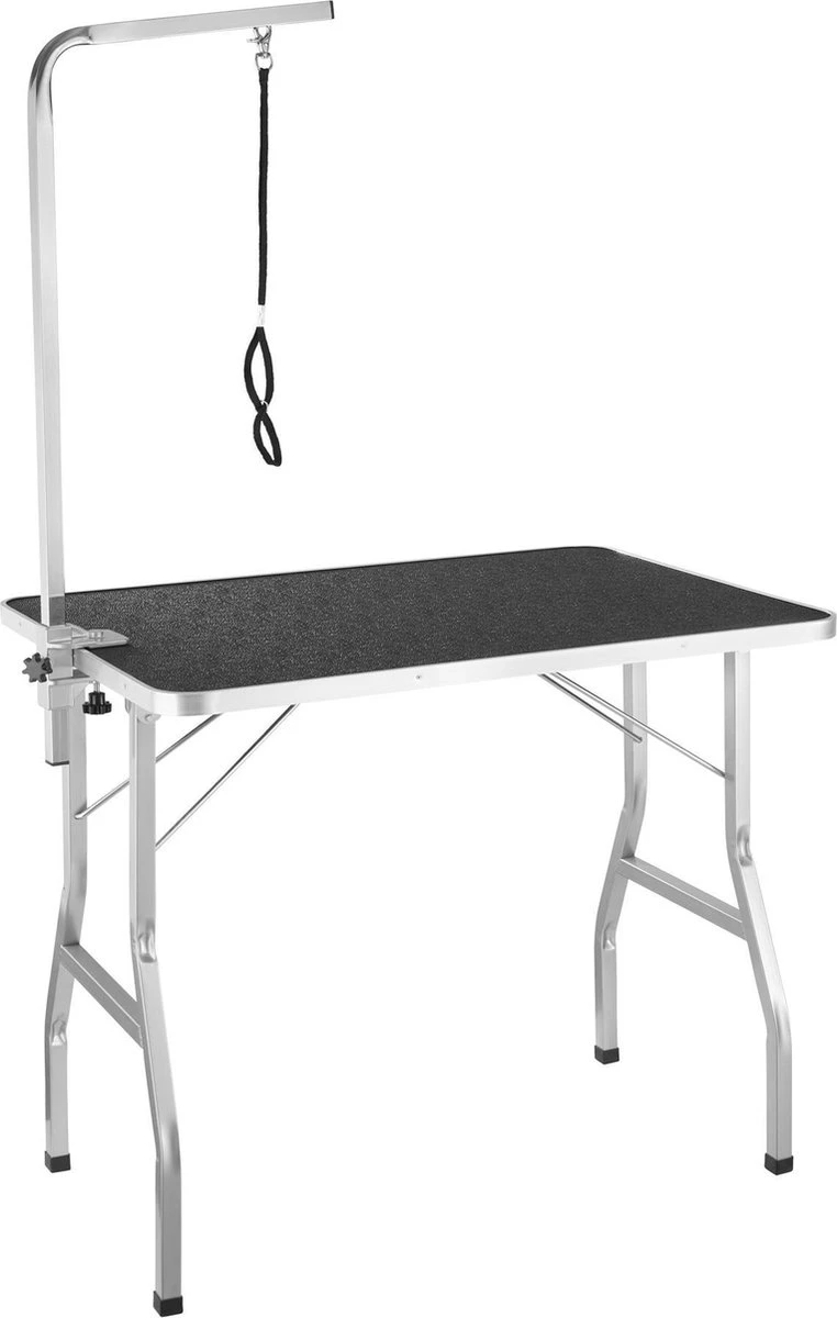 Tectake- Trimtafel Met Lus - Tafelhoogte: 76 Cm - Zwart / Grijs - 402892 3 Tectake- Trimtafel Met Lus - Tafelhoogte: 76 Cm - Zwart / Grijs - 402892