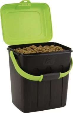 Maelson Dry Box - Voedselcontainer Zwart Groen Met Bijgeleverd Schepje - Bewaarbox In 4 Maten Van 7,5 Kg Tot 20 Kg - Maelson Dry Box 3 Zonder Schepje -Huisdier Verkoop 770x1200 1