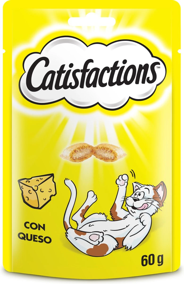 Catisfactions Kattensnoepjes - Kaas - Kattensnack - 60 G - 1 Zakje 6 Catisfactions Kattensnoepjes - Kaas - Kattensnack - 60 G - 1 Zakje - Afbeelding 4
