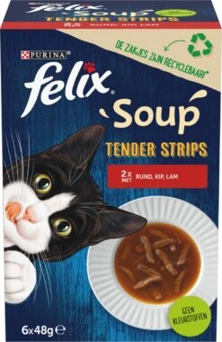 Felix Soup Tender Strips Met Rund, Kip & Lam - Katten Natvoer - 24 X 48g 11 Felix Soup Tender Strips Met Rund, Kip & Lam - Katten Natvoer - 24 X 48g -Huisdier Verkoop 781x1200 9