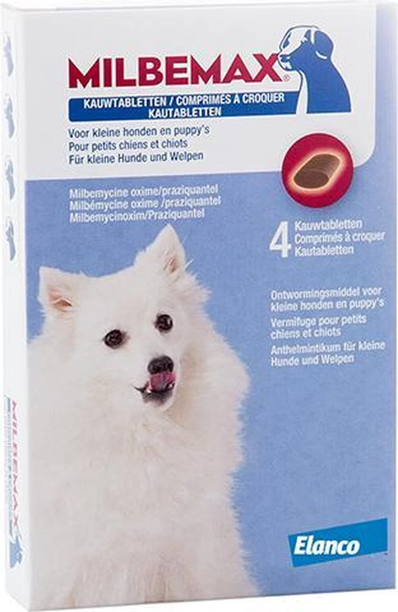 Elanco Milbemax Kauwtablet Hond - Anti Wormenmiddel - 12 G 4 Stuks 1 Tot 5 Kg 3 Elanco Milbemax Kauwtablet Hond - Anti Wormenmiddel - 12 G 4 Stuks 1 Tot 5 Kg