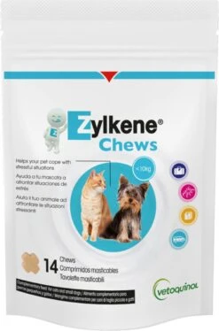 Vetoquinol Zylkene Chews 75 Mg (14 Stuks) - Voor Kat En Kleine Hond