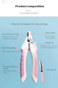 Merkloos Professionele Nagelschaar - Dieren Nagelschaar - Roze - Honden Nagelknipper - Hondennagels - Honden Knip Schaar - Honden Knipsch -Huisdier Verkoop 797x1200 2