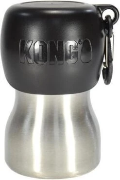 KONG H2O 740 Ml Rvs Waterfles Zwart -Huisdier Verkoop 801x1200 1